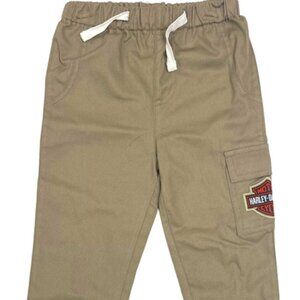 Harley-Davidson Baby Boys' Bar & Shield Brushed Twill Cargo Pants Tan